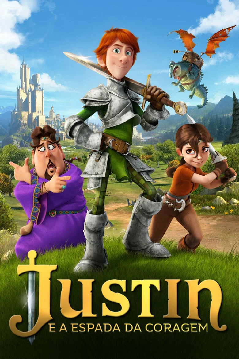 Capa de Justin e a espada da coragem