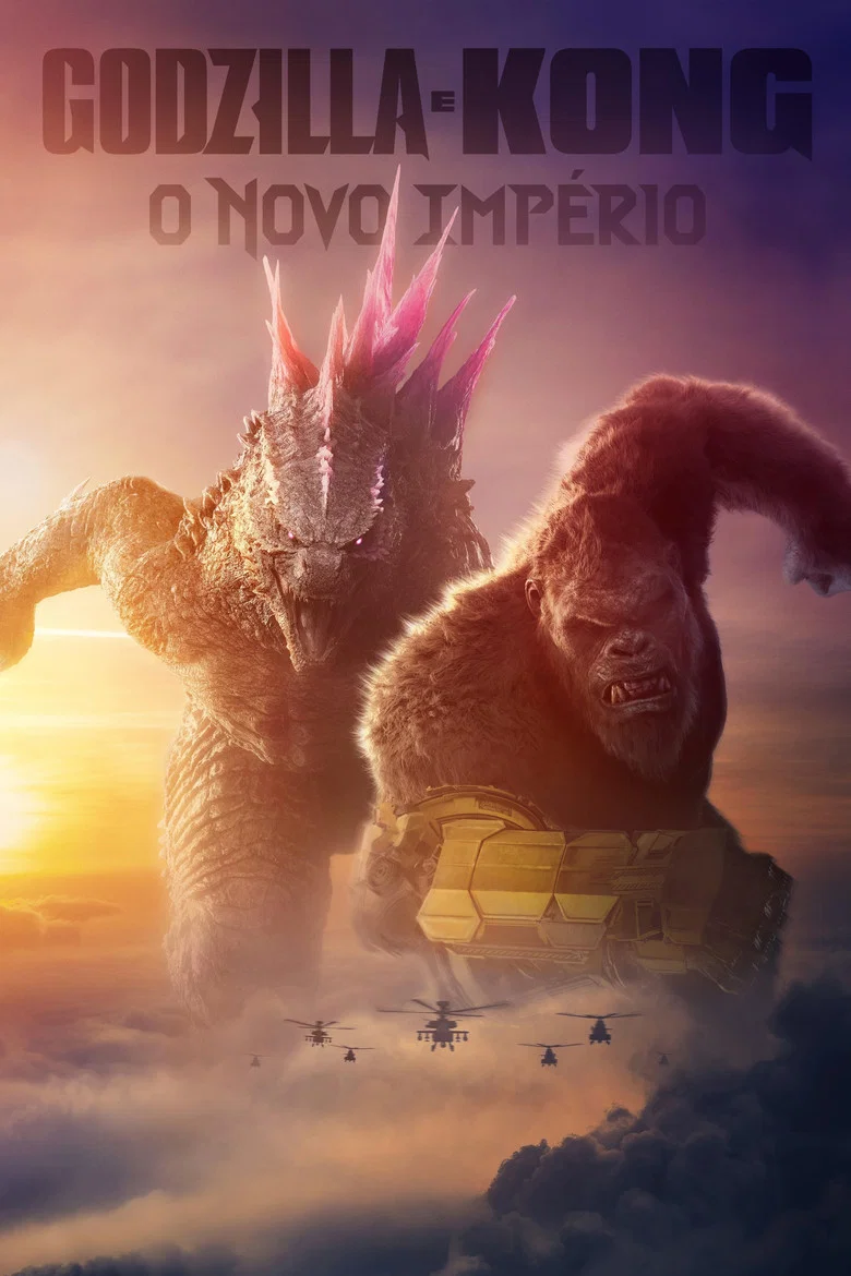 Capa de Godzilla e kong: o novo império