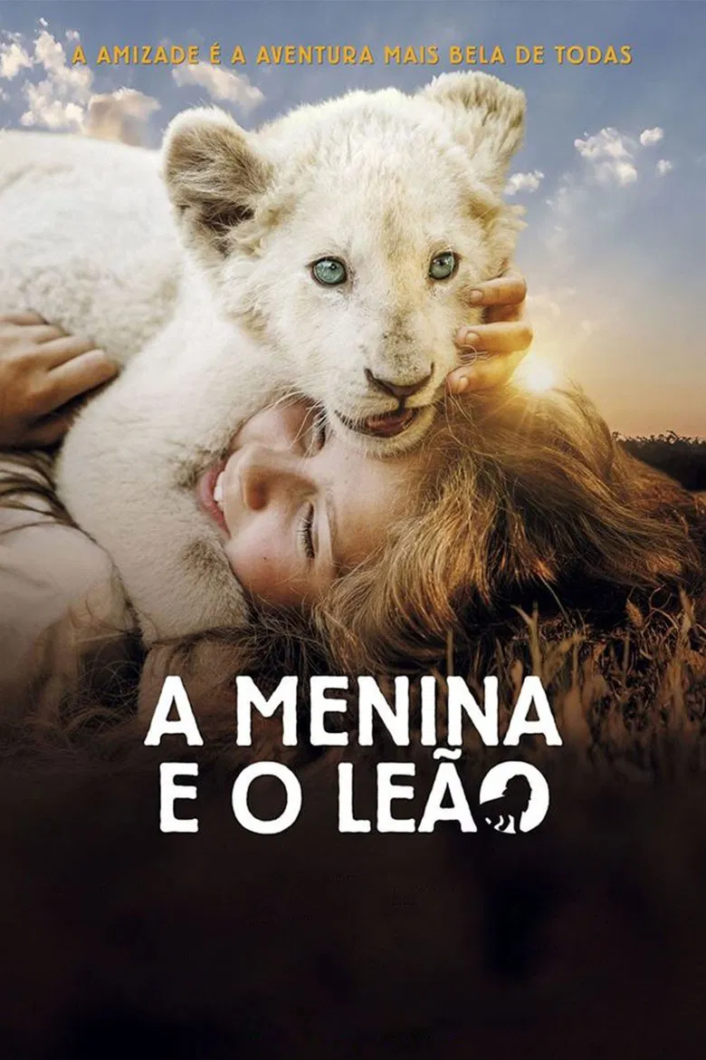 Capa de A Menina e o Leão