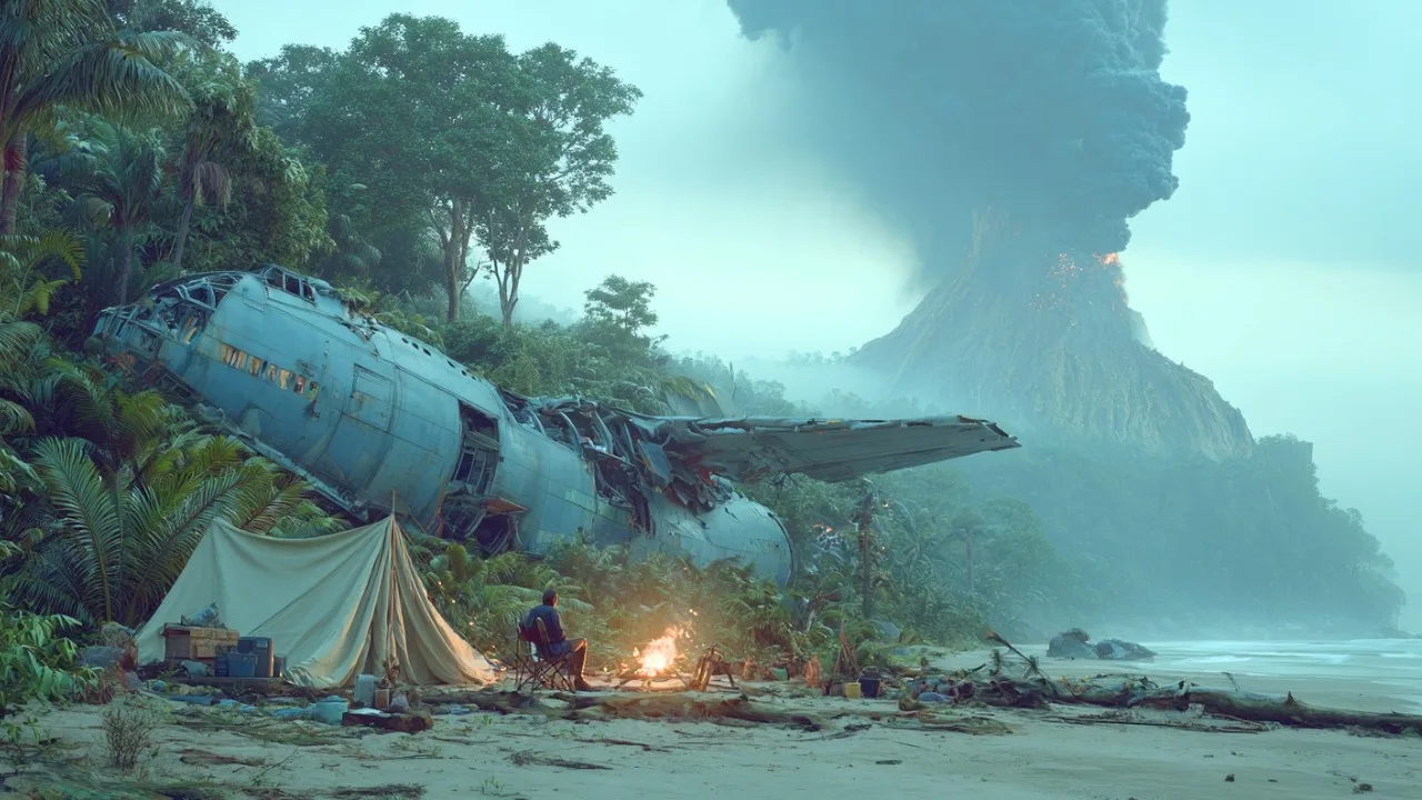 Capa de Eles acabaram numa ilha de CRIATURAS MORTAIS