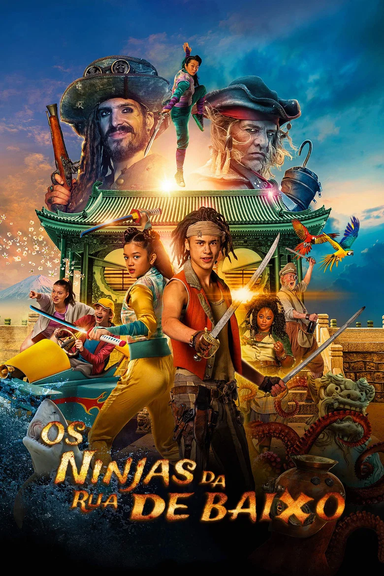 Capa de Os Ninjas da Rua de Baixo