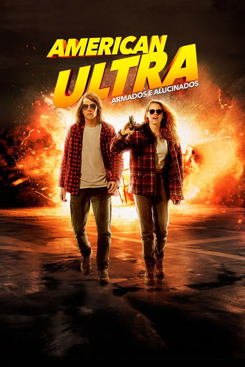 Capa de American ultra: armados e alucinados