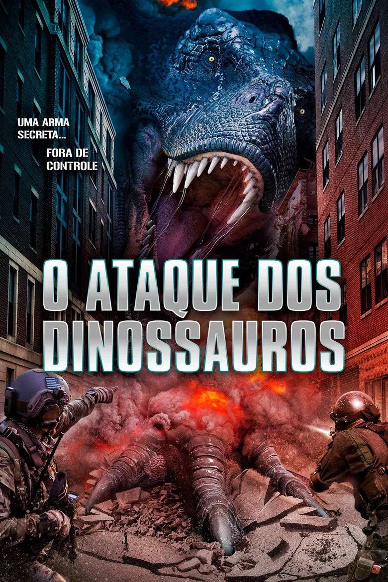 Capa de O Ataque dos Dinossauros