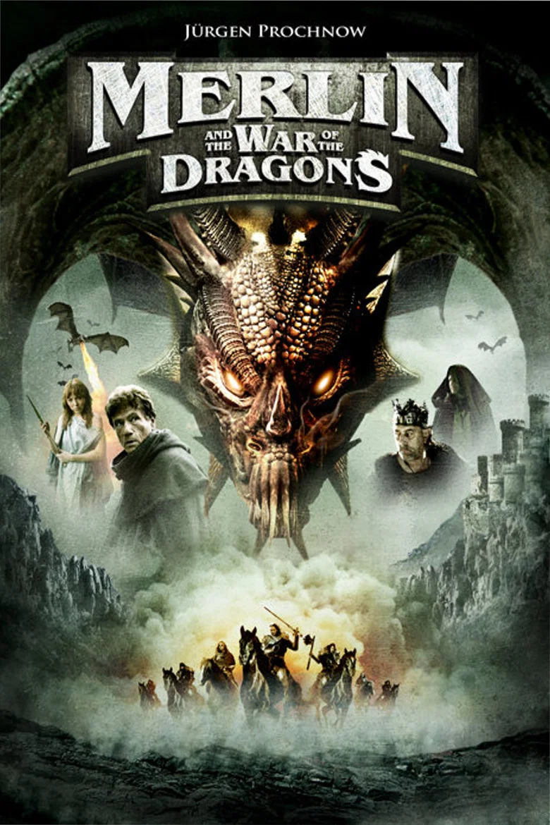Capa de Merlin e os dragões