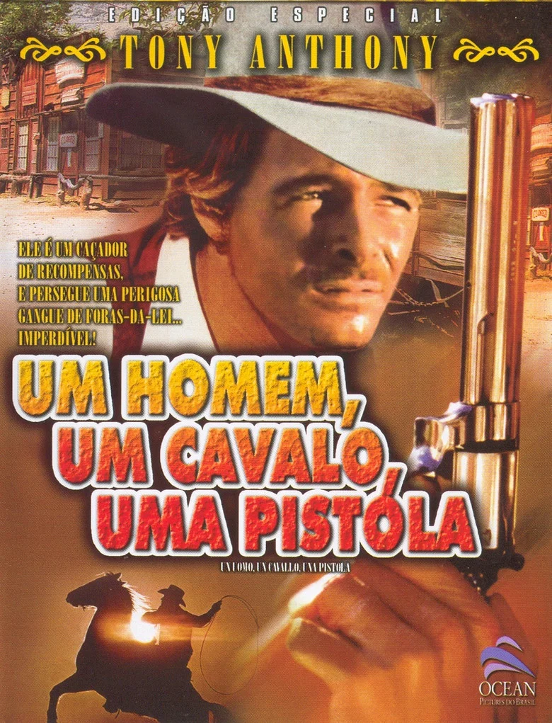 Capa de Um Homem, Um Cavalo, Uma Pistola