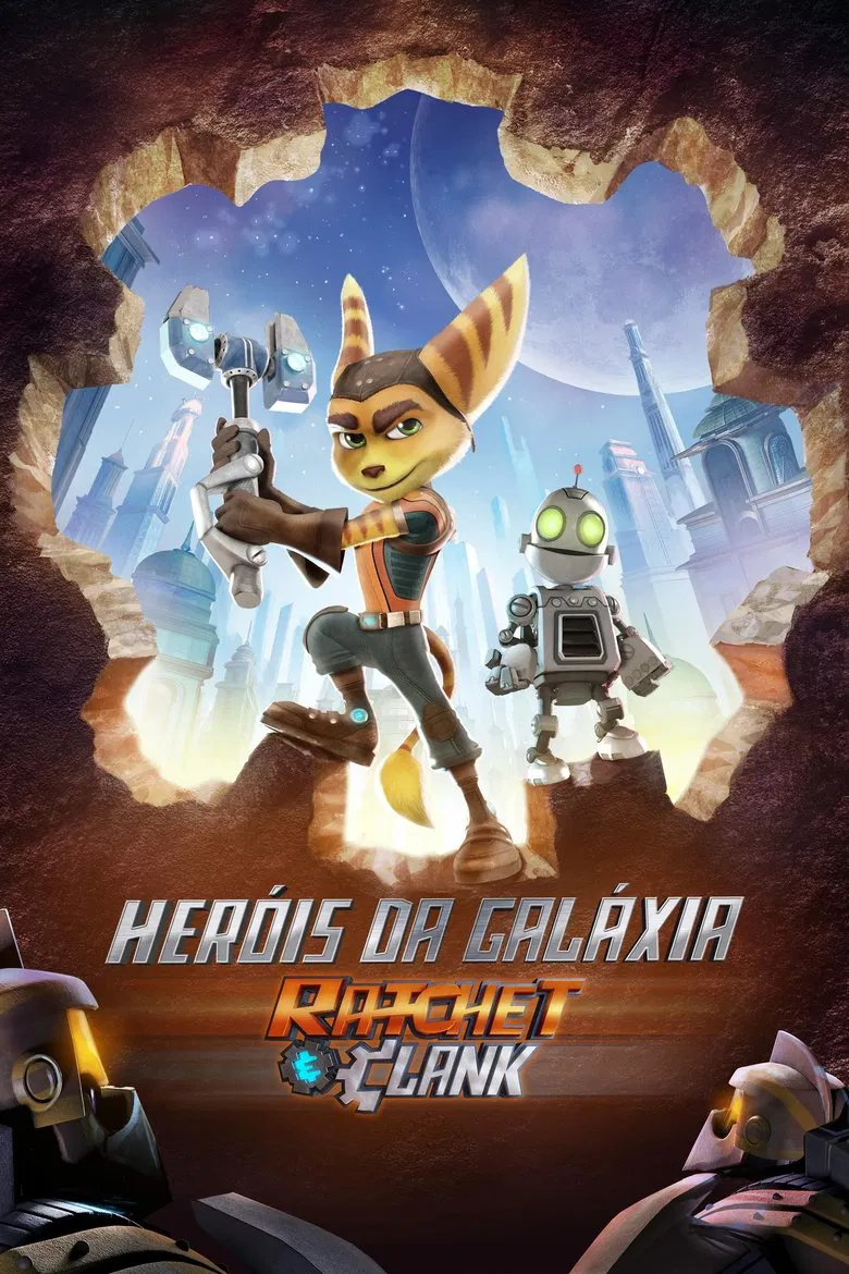 Capa de Heróis da galáxia: ratchet e clank