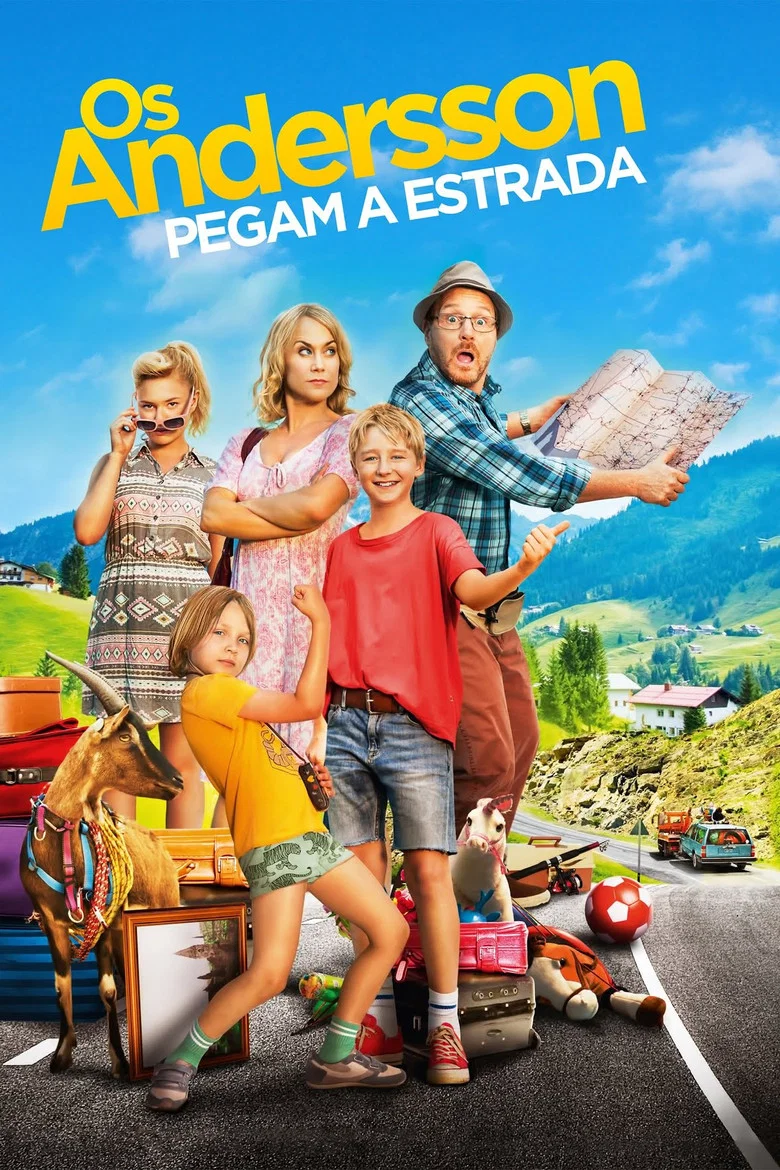 Capa de Os andersson pegam a estrada