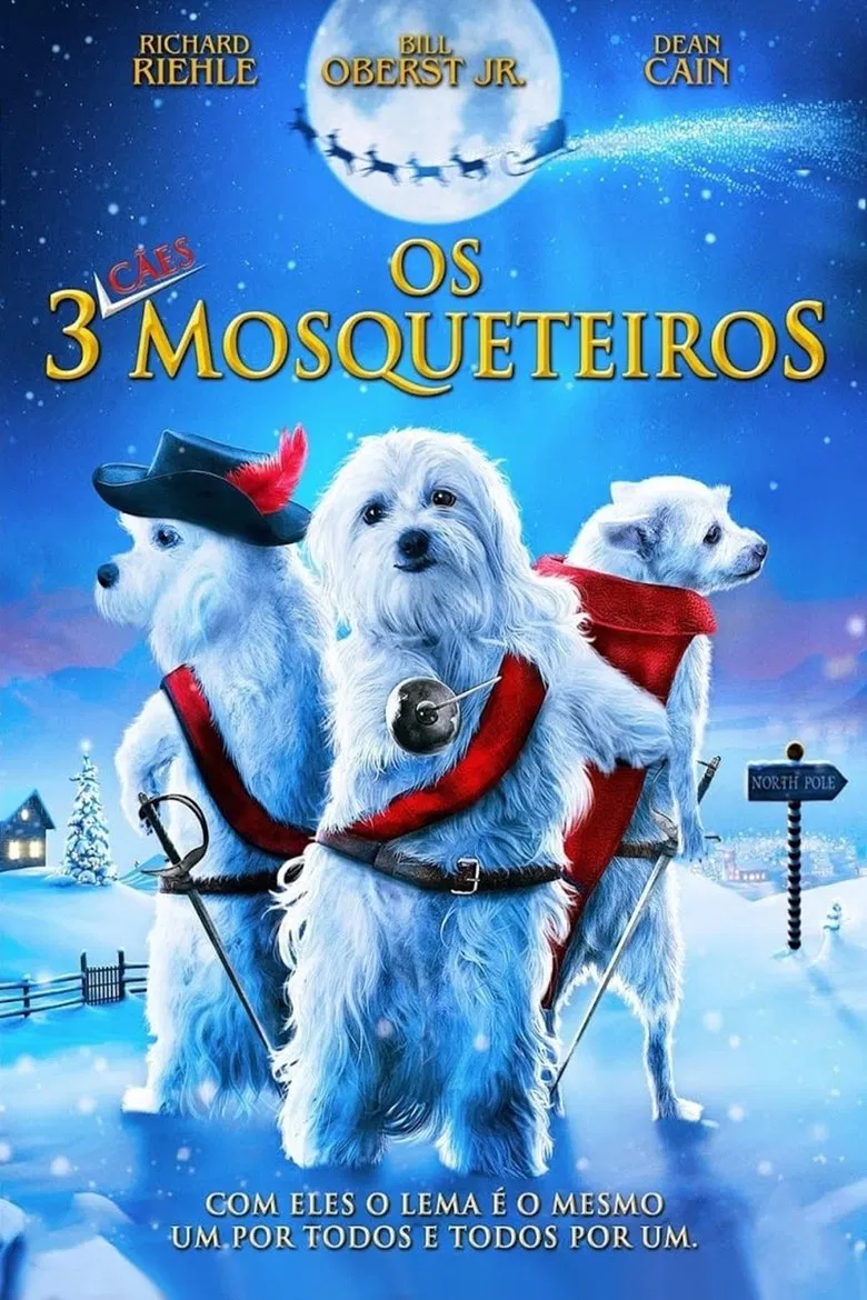Capa de Os 3 cães mosqueteiros