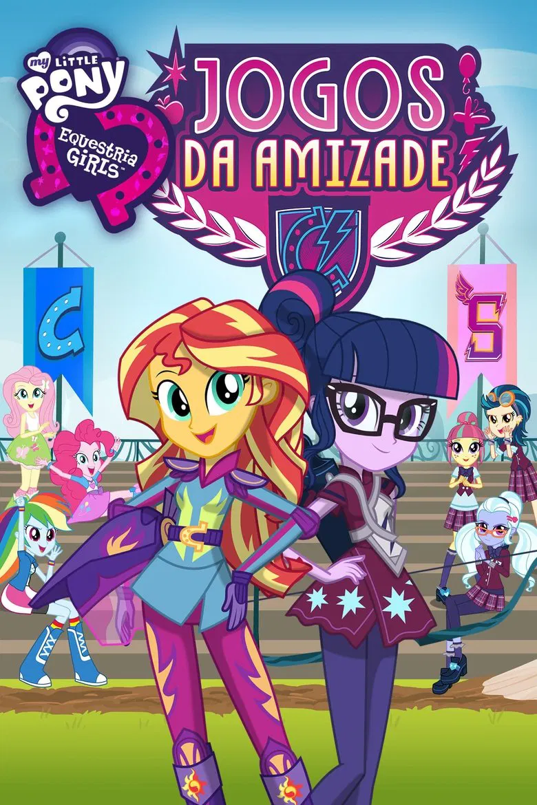 Capa de My little pony, equestria girls: jogos da amizade