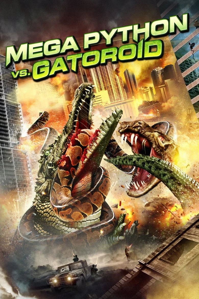 Capa de Mega Pítons vs Jacarés Gigantes