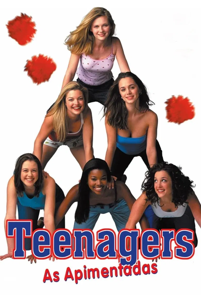 Capa de Kirsten Dunst em uma competição de cheerleaders