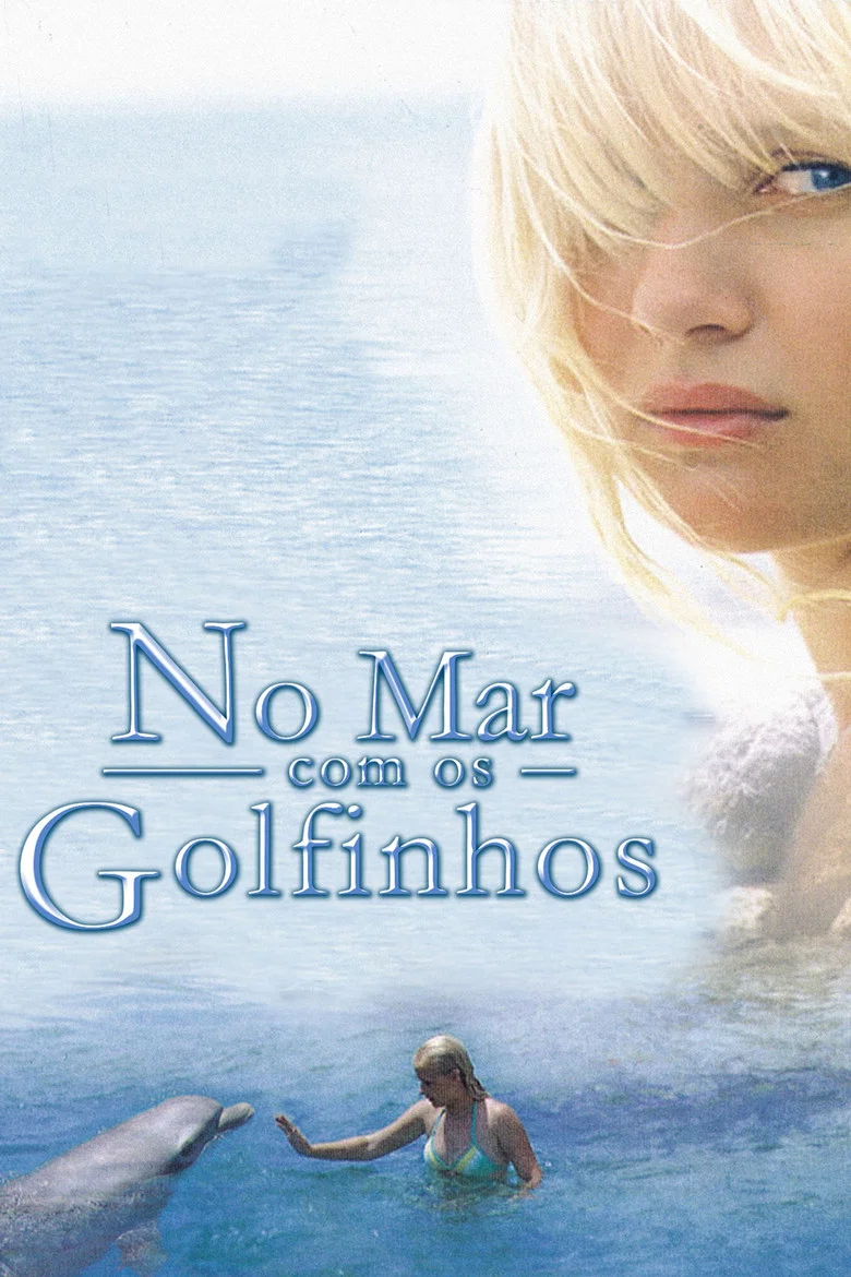 Capa de No mar com os golfinhos