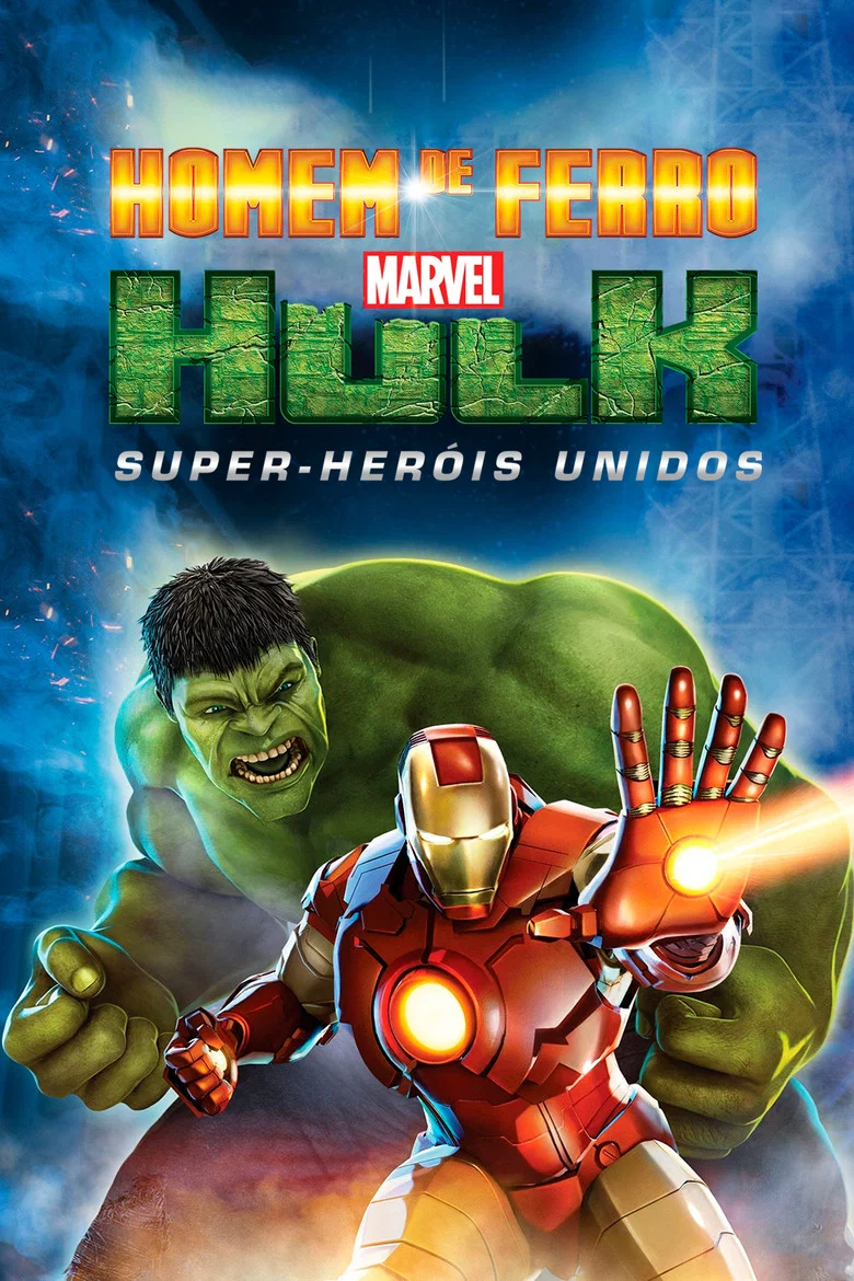 Capa de Homem de ferro e hulk: super-heróis unidos