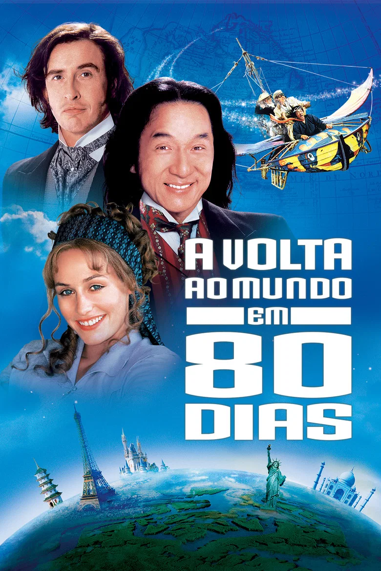 Capa de A Volta ao Mundo em 80 Dias: Uma Aposta Muito Louca