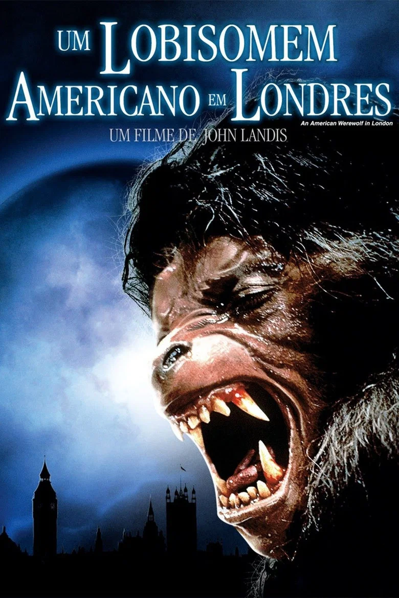 Capa de Um Lobisomem Americano em Londres