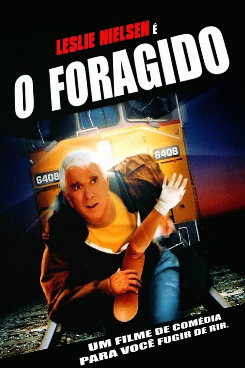 Capa de O foragido com leslie nielsen
