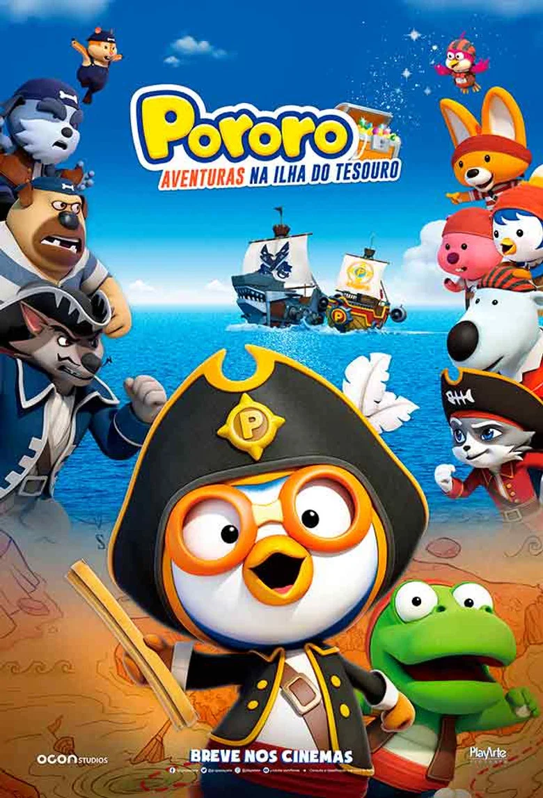 Capa de Pororo: Aventuras na Ilha do Tesouro