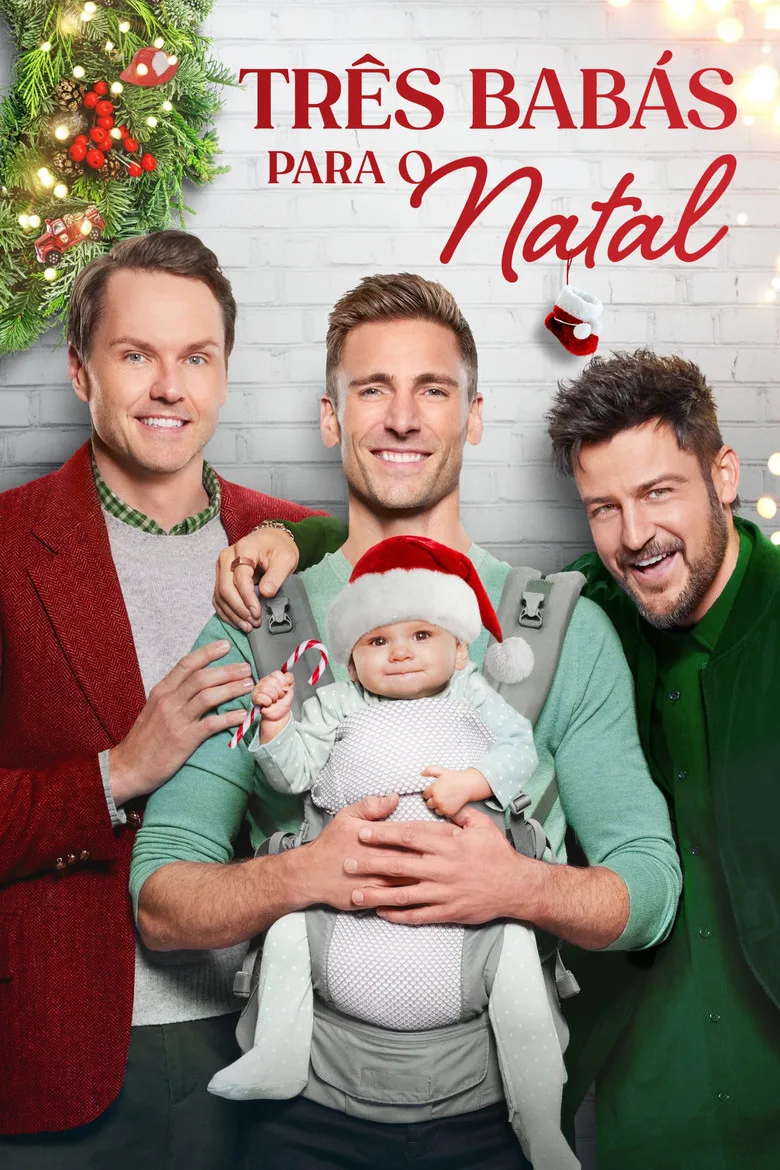 Capa de Três babás para o natal