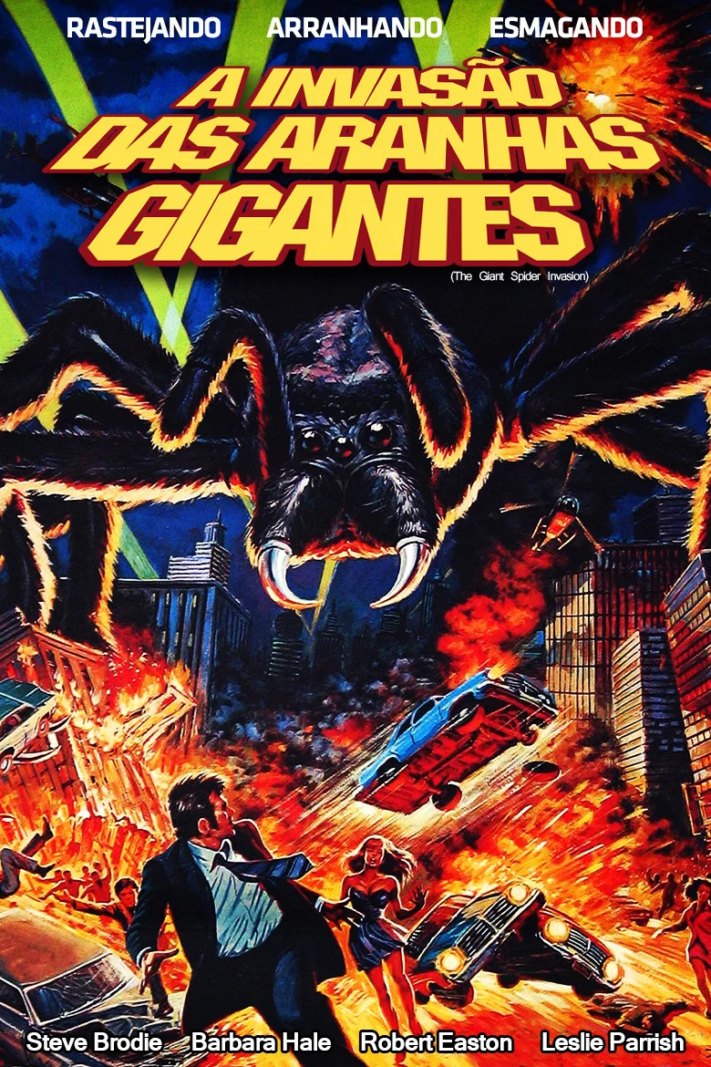 Capa de A invasão das aranhas gigantes