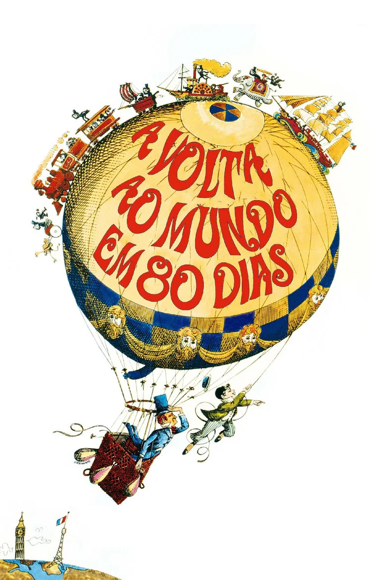 Capa de A volta ao mundo em 80 dias