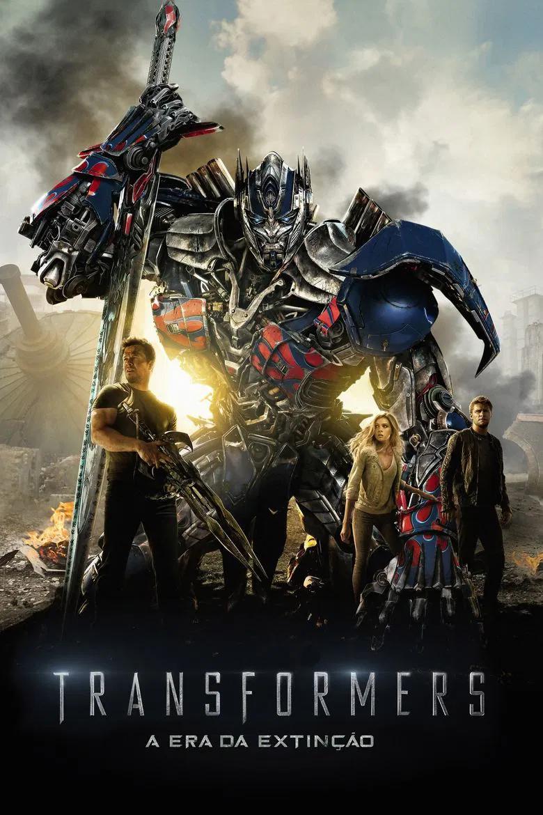 Capa de Transformers: a era da extinção