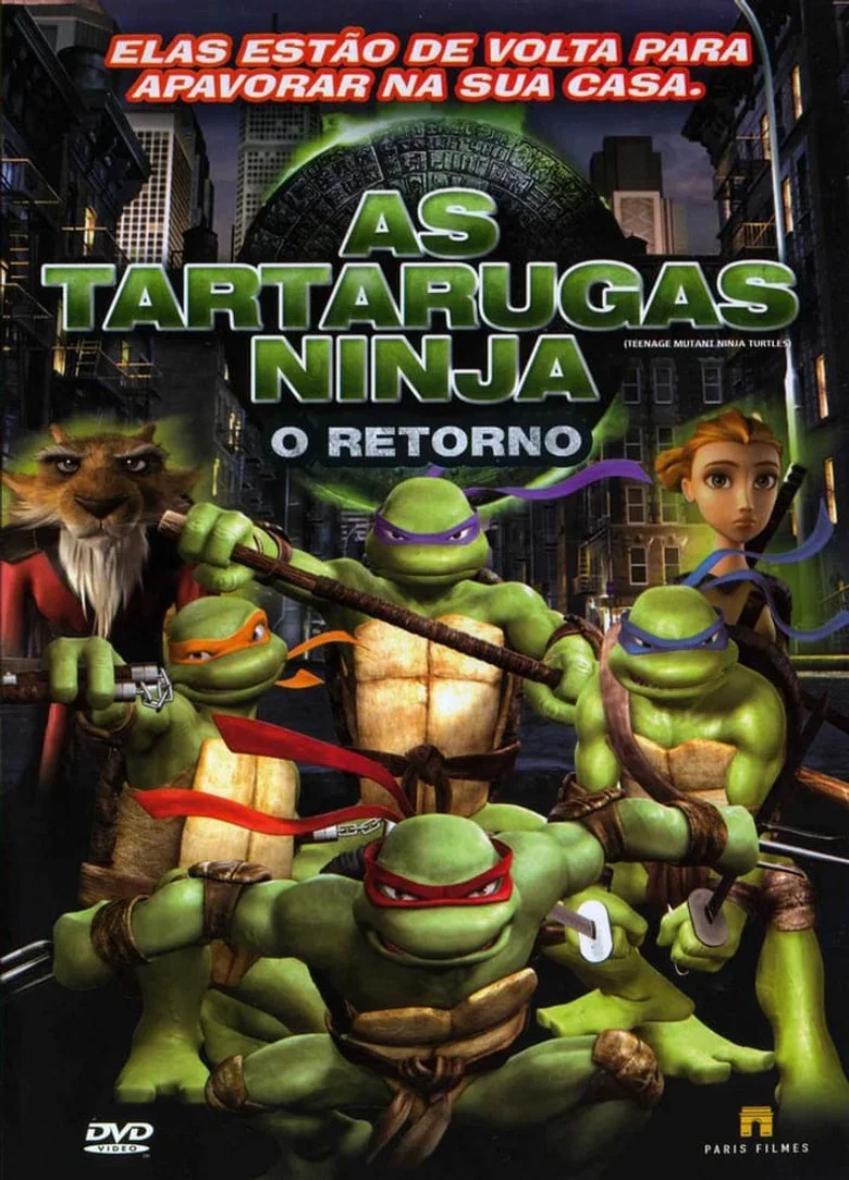 Capa de As tartarugas ninja: o retorno