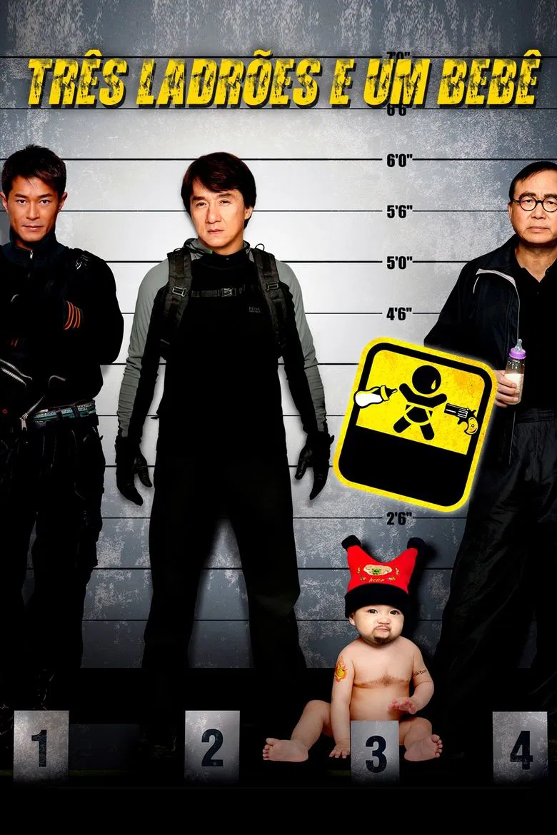 Capa de Três Ladrões e um Bebê